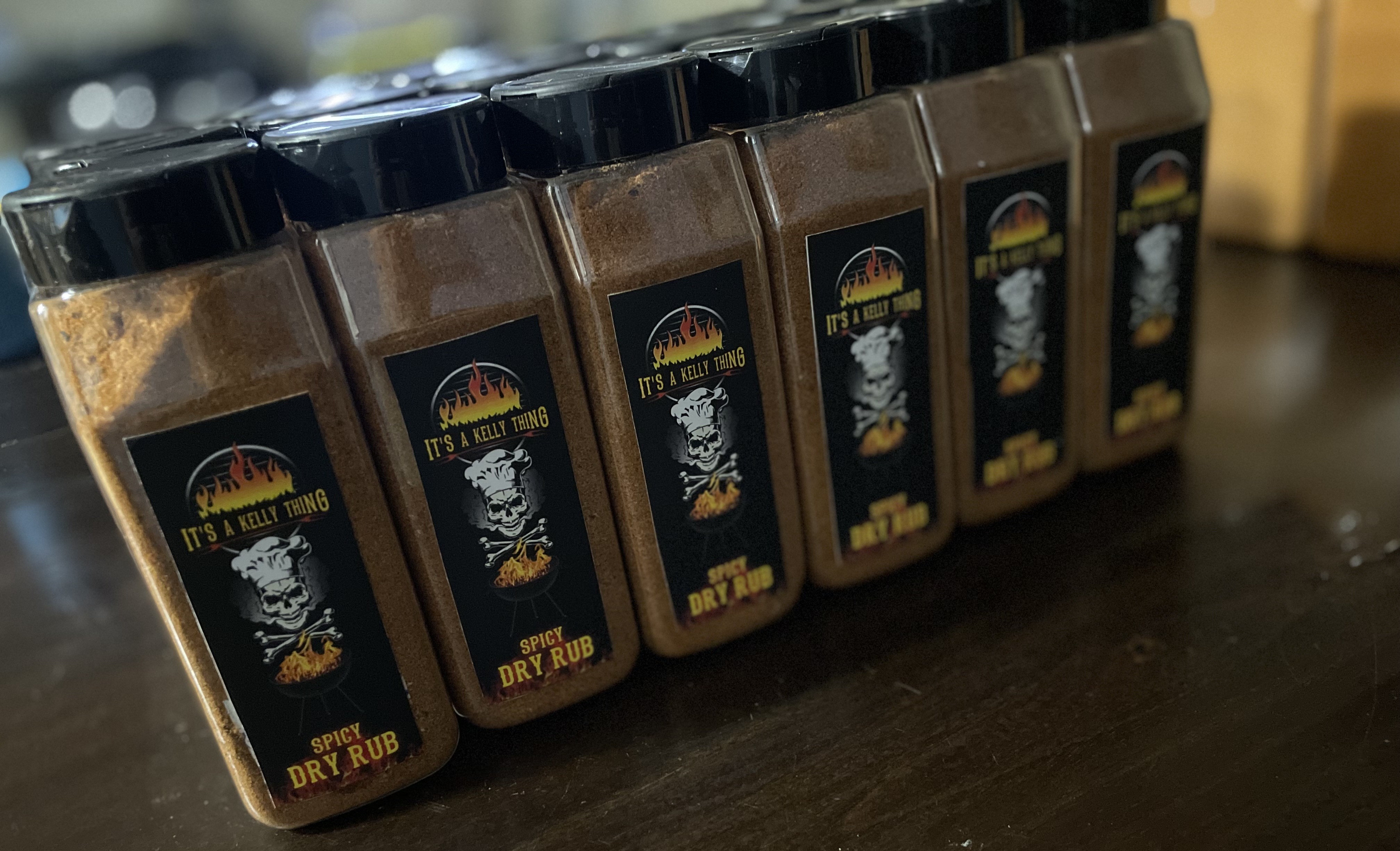 Spicy bottles ready to go